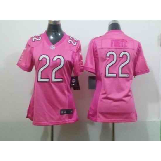 Nike Women Chicago Bears #22 Matt Forte pink jerseys[2012 love]